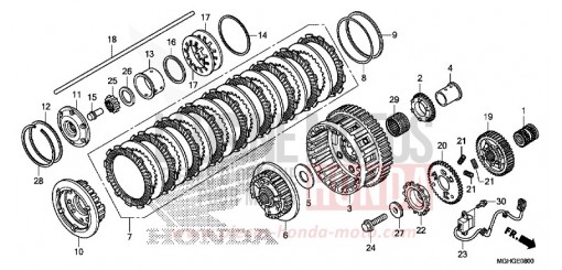 CLUTCH (VFR1200X/XA/XL) VFR1200XG de 2016
